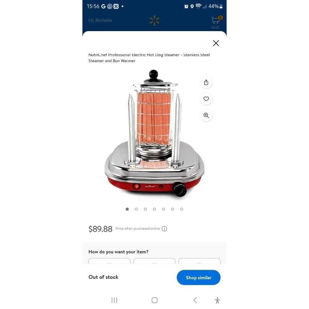 Electric Hot Dog Machine Nutrichef  NCHDMK2 New In Box